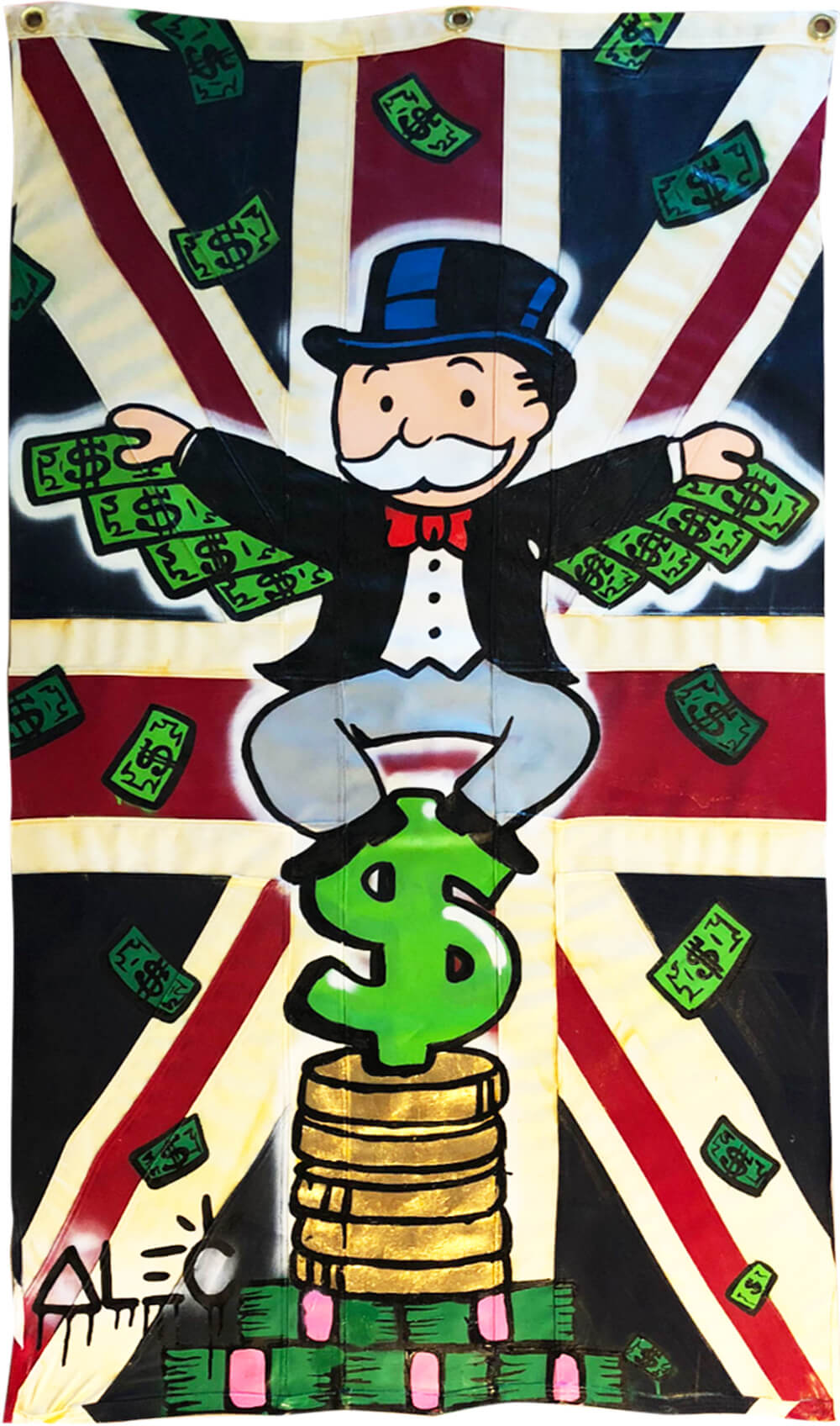 Monopoly Money Wings On UK Flag - Eden Gallery